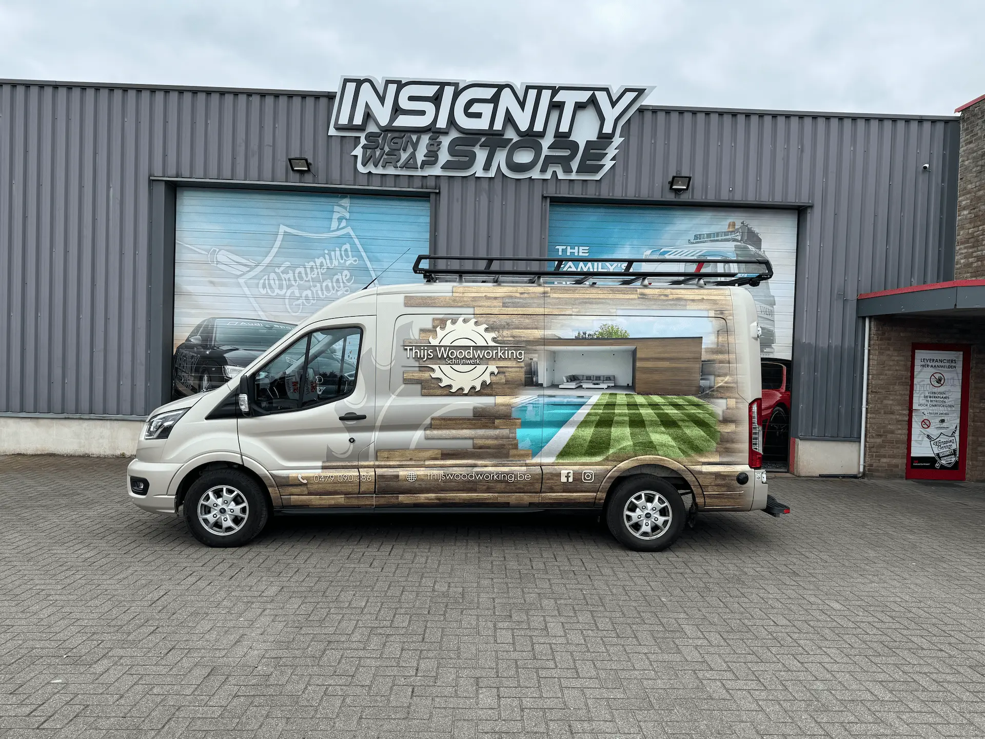 Voertuigreclame thijs woodworking